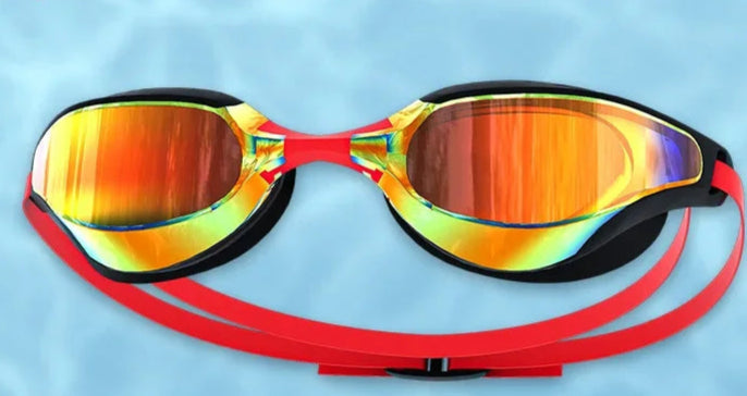 Professional Oversize Triathlon Swimming Goggles | Anti-Fog UV Protection for Men & Women
