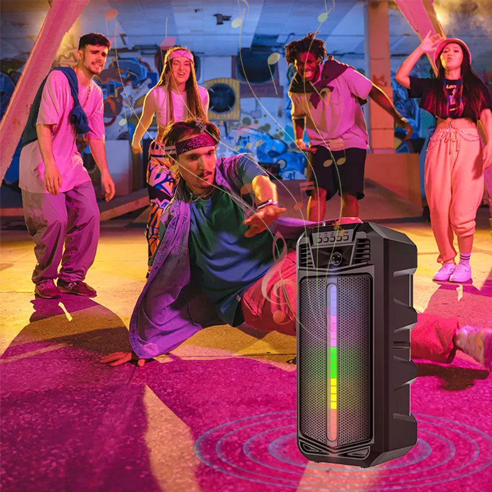 Solar Powered 16W Subwoofer Bluetooth Speaker Karaoke