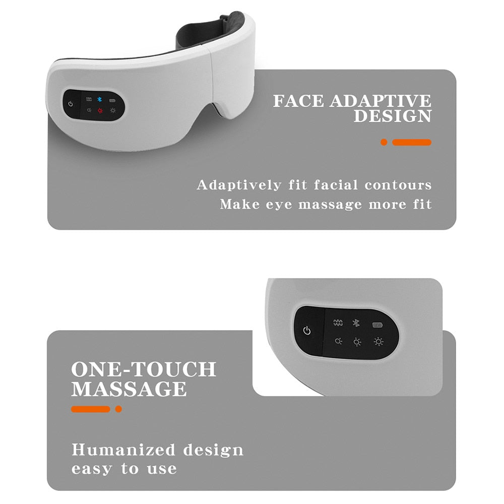 Bluetooth Heating Eye Massager Fatigue Relieve
