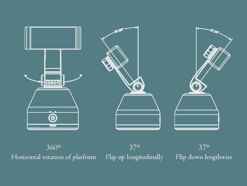 360°Smart Face Tracking Object Tripod