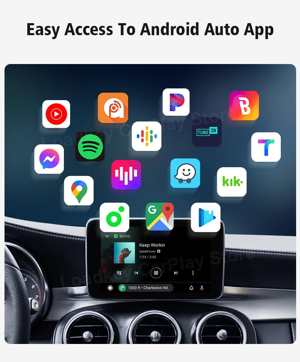 CarlinKit A2A Android Auto Wireless Adapter Dongle Android Ai Box 