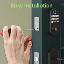 Keyless Entry Fingerprint Door Lock Front Deadbolt