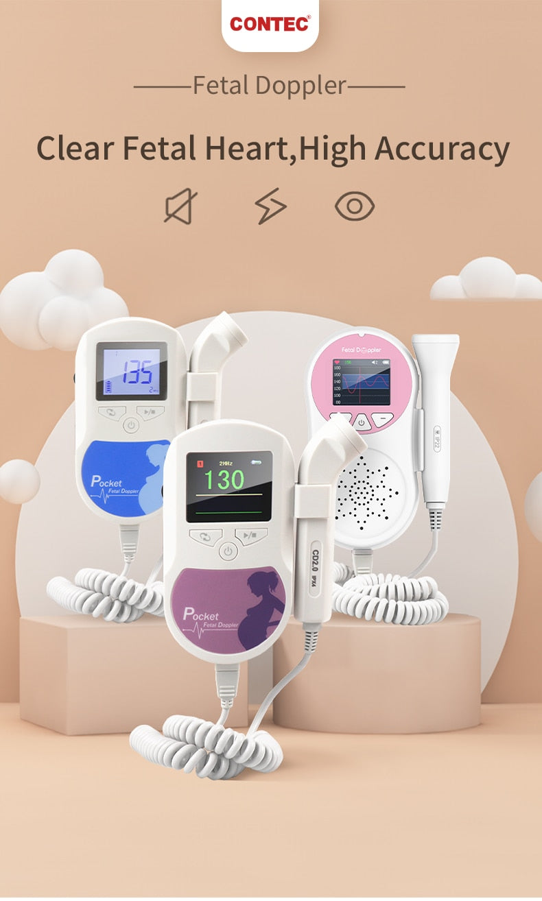 LCD Fetal Doppler Baby Heart Beat Monitor