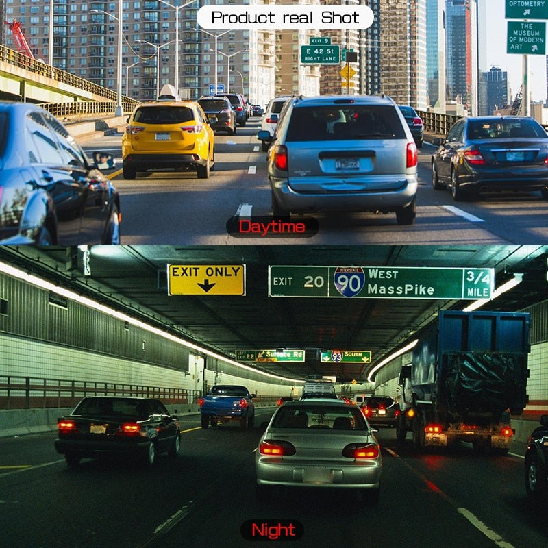 DVR Rearview Mirror Dual Lens Night Dash Cam