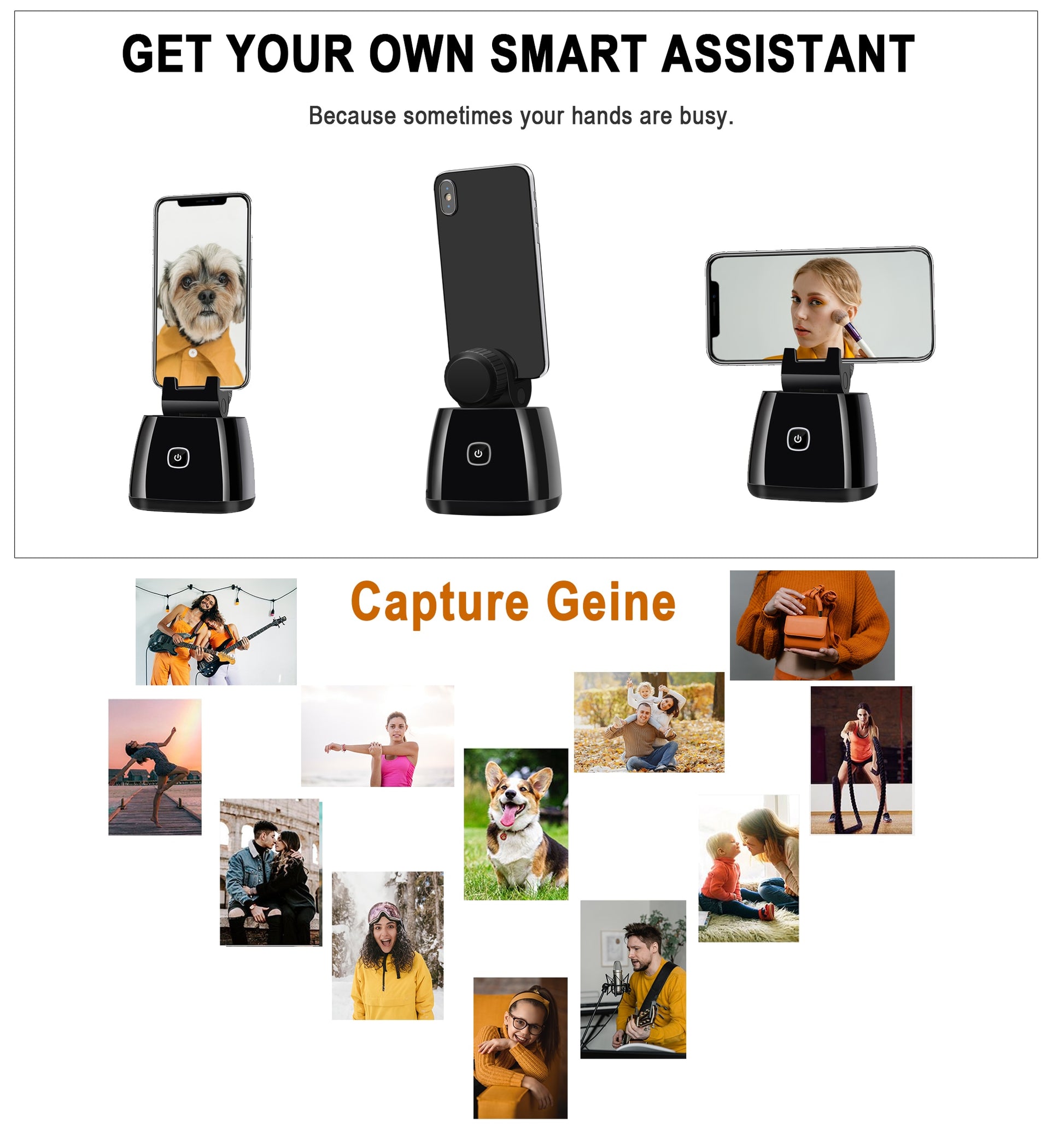 360 Auto-tracking FaceObject Selfie Stick  httpsgendtechgadgets.myshopify.comproducts360-auto-tracking-face-object-selfie-stick