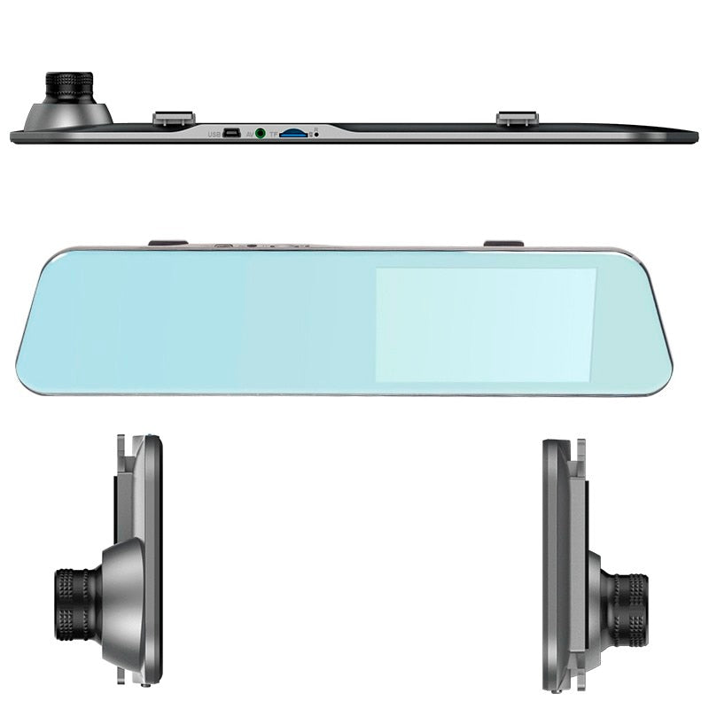 DVR Rearview Mirror Dual Lens Night Dash Cam