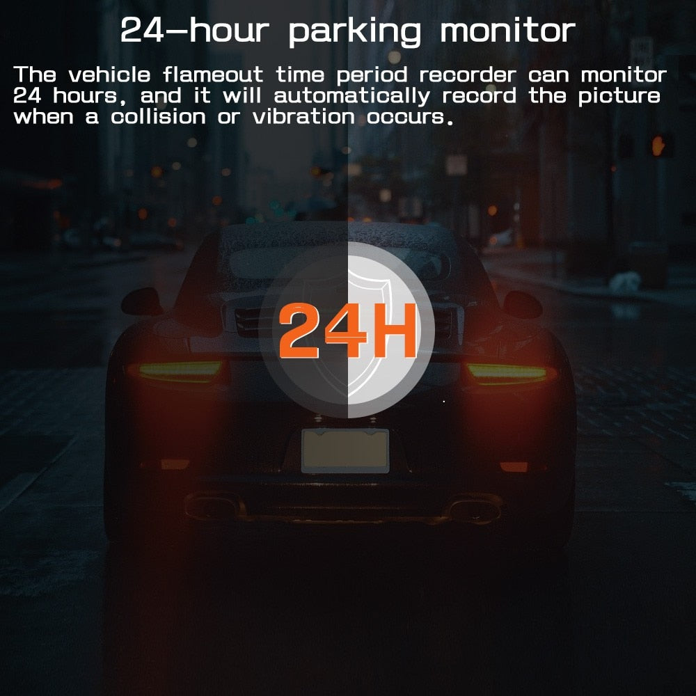 DVR Rearview Mirror Dual Lens Night Dash Cam
