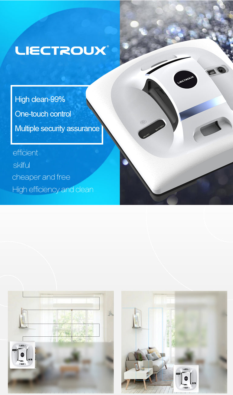 Liectroux Robot intelligent Window Cleaning Remote Control 
