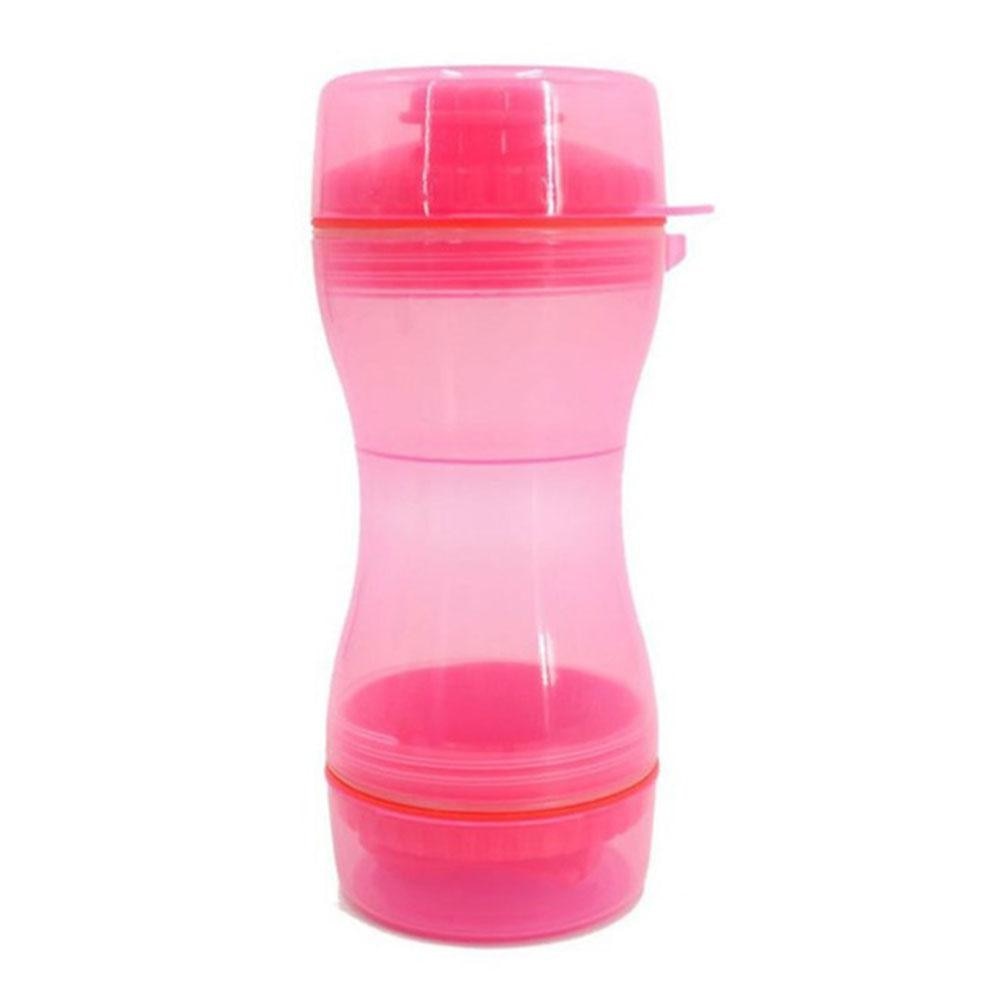 2 In 1 Dog Water Bottle Portable Food Container Drinking Bowl