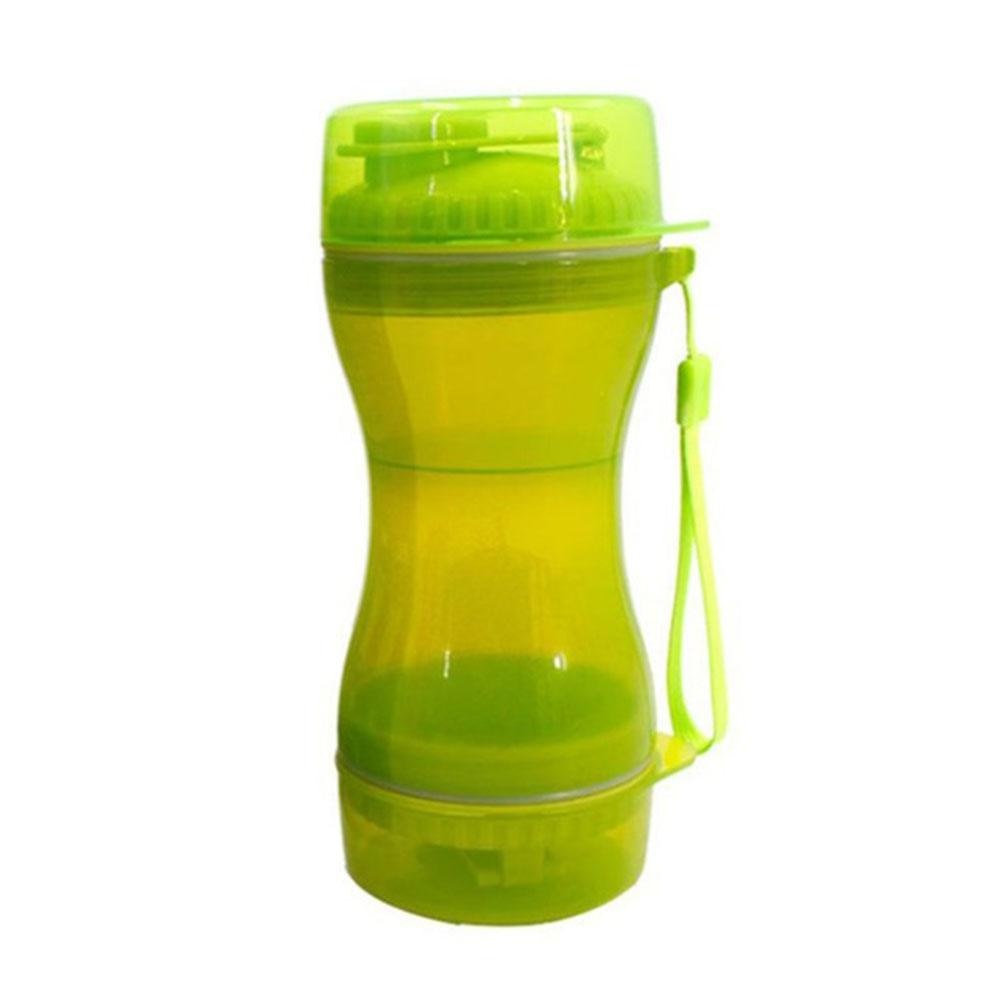 2 In 1 Dog Water Bottle Portable Food Container Drinking Bowl