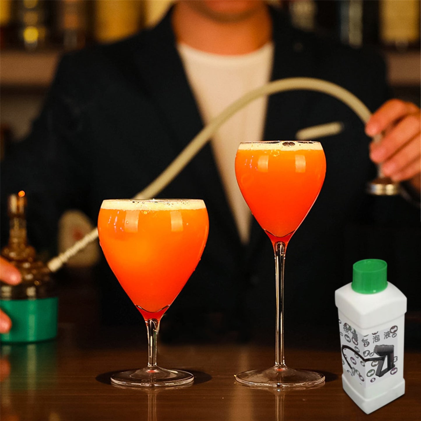 Durable Cocktail Smoker Molecular Bubble Water Sprayer