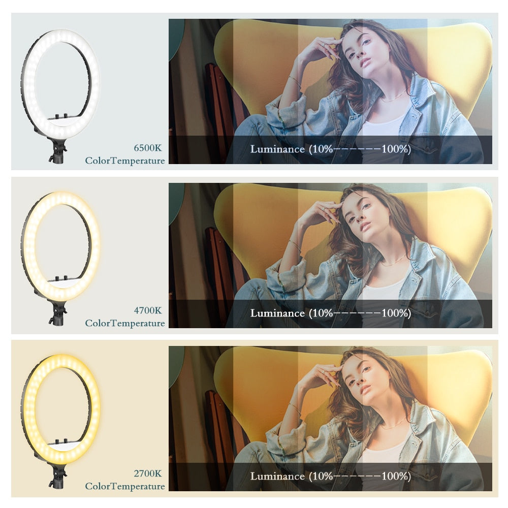 Remote Control 18 Large Selfie Ring Light