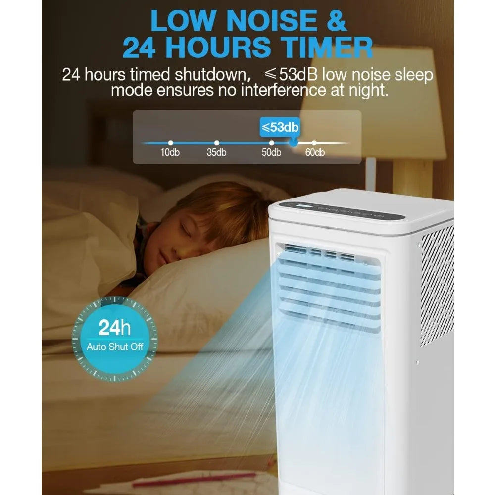 Portable10000 BTU Portable 2 Speed AC with Dehumidifier
