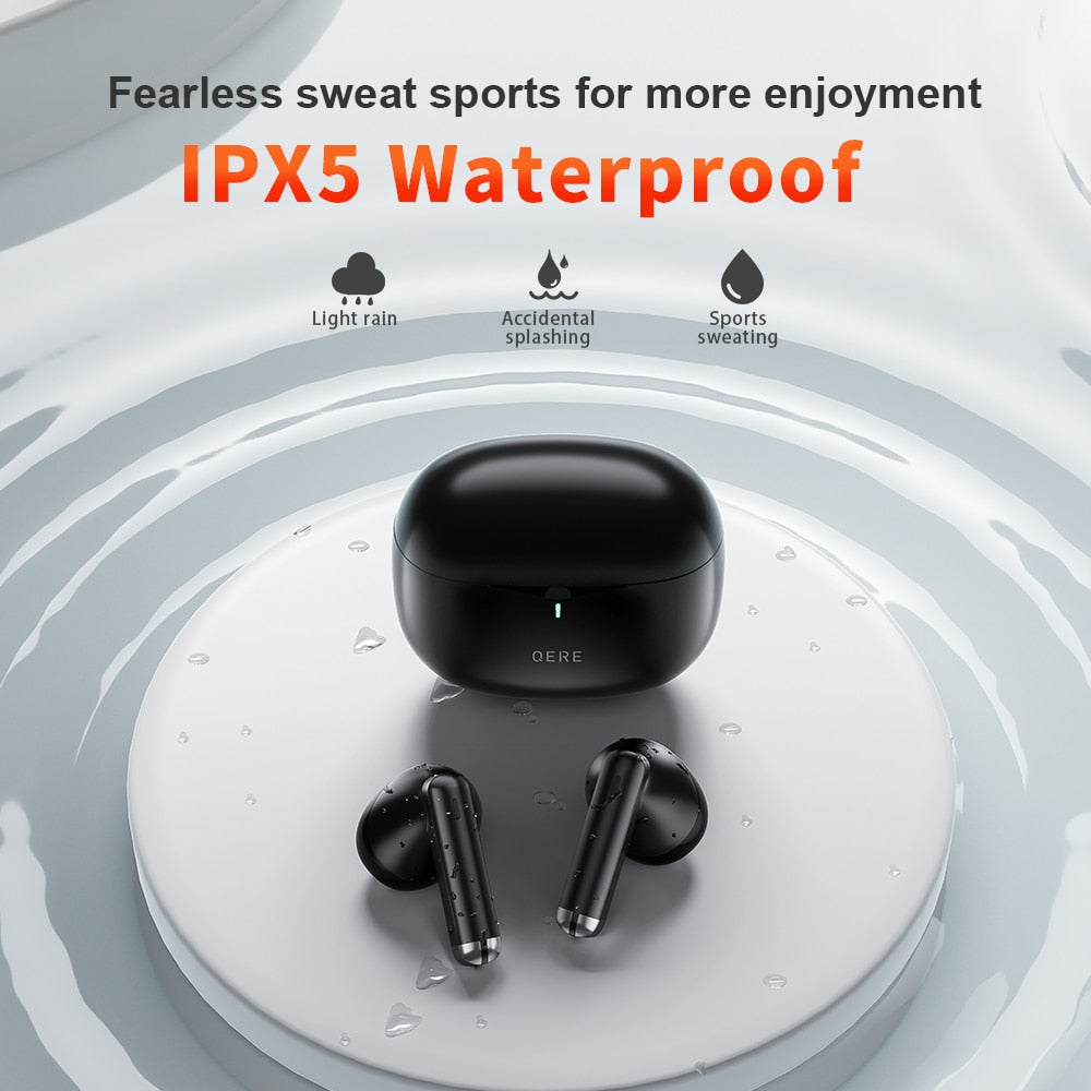 Bluetooth 5.3, TWS HD Microphone Earphones