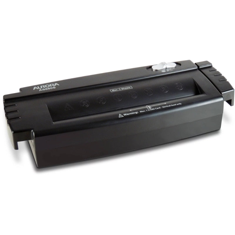 Strip-Cut Paper and Credit Card Shredder without Wastebasket