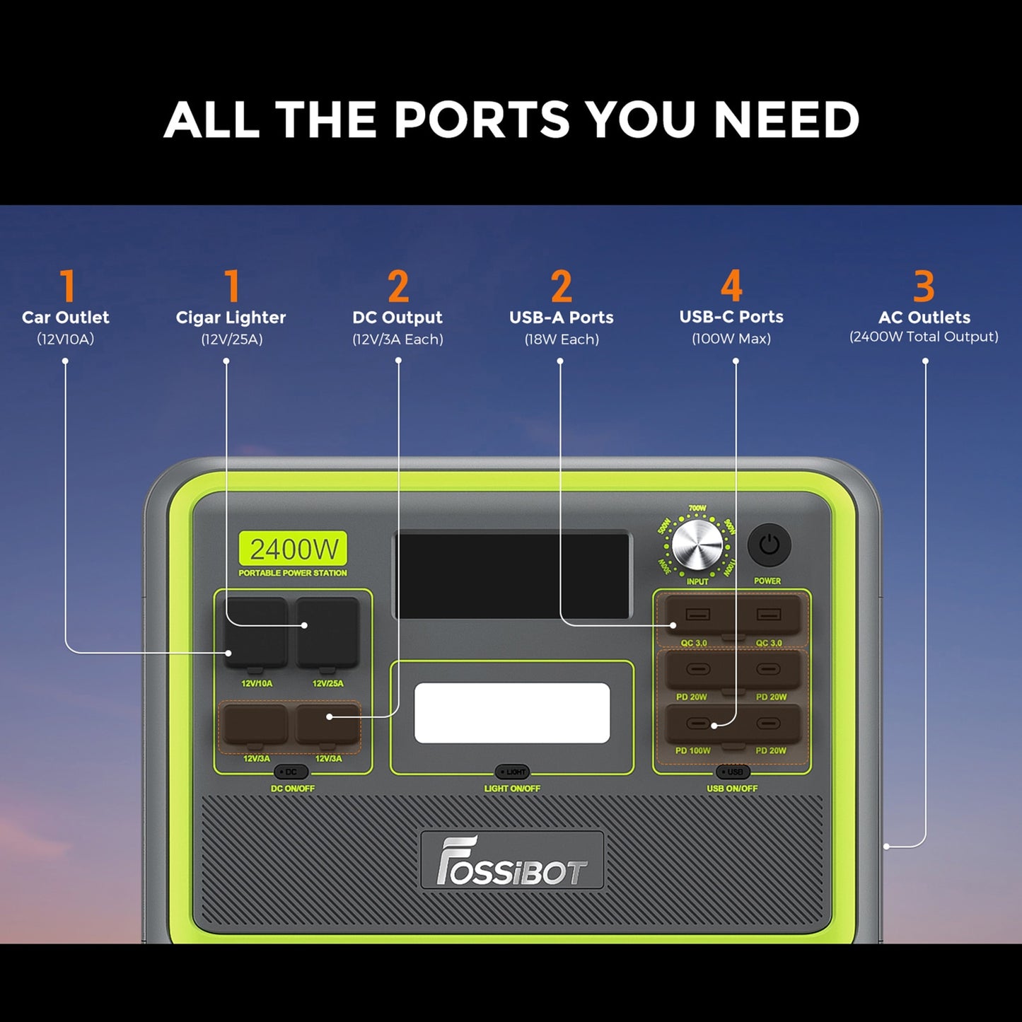 Solar Generator Portable Power Station 2hrs Charge