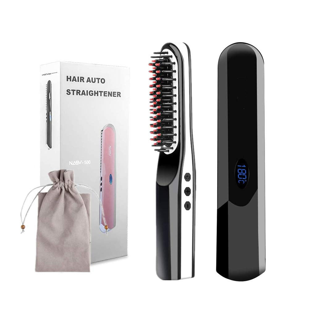 Beard Hair Straightener Brush Hot Comb