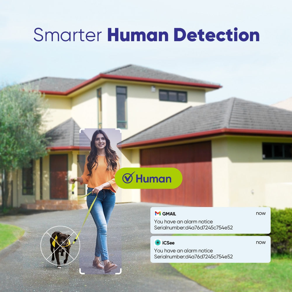 180° Ultra Wide Angle 4MP Outdoor Security Camera