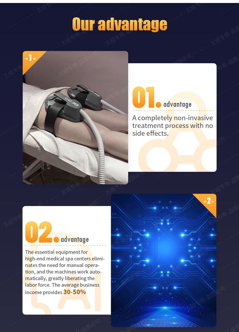 No -Exercise Electromagnetic  Body Slimming Build Muscle Stimulate