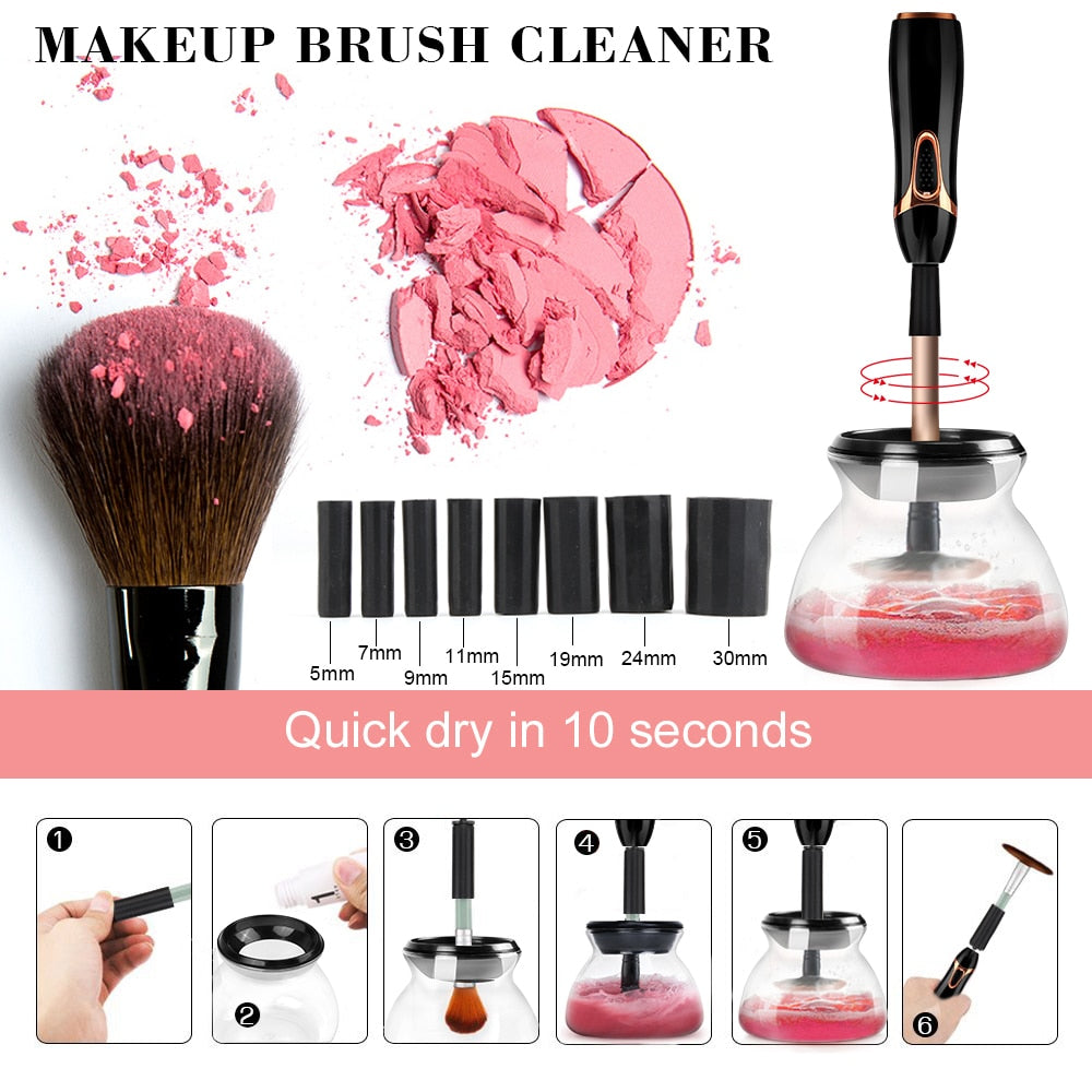 10 Seconds Automatic Makeup Brush Cleaner Washer 