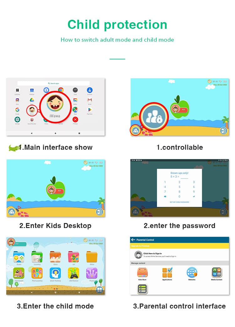 7 inch 16GB Android 10 Children Tablet