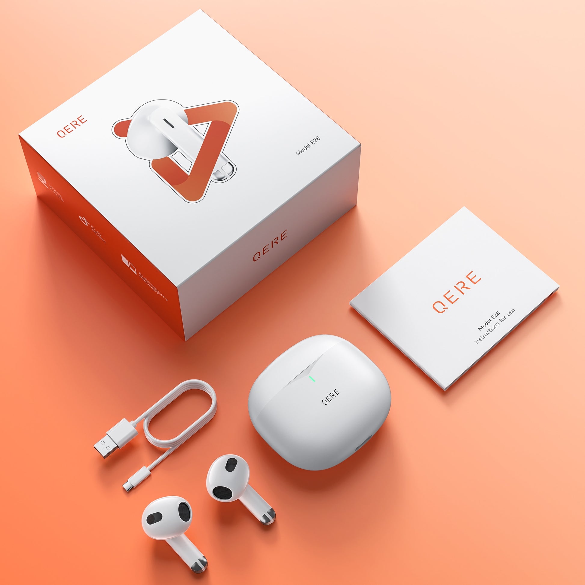 Bluetooth 5.3, TWS HD Microphone Earphones