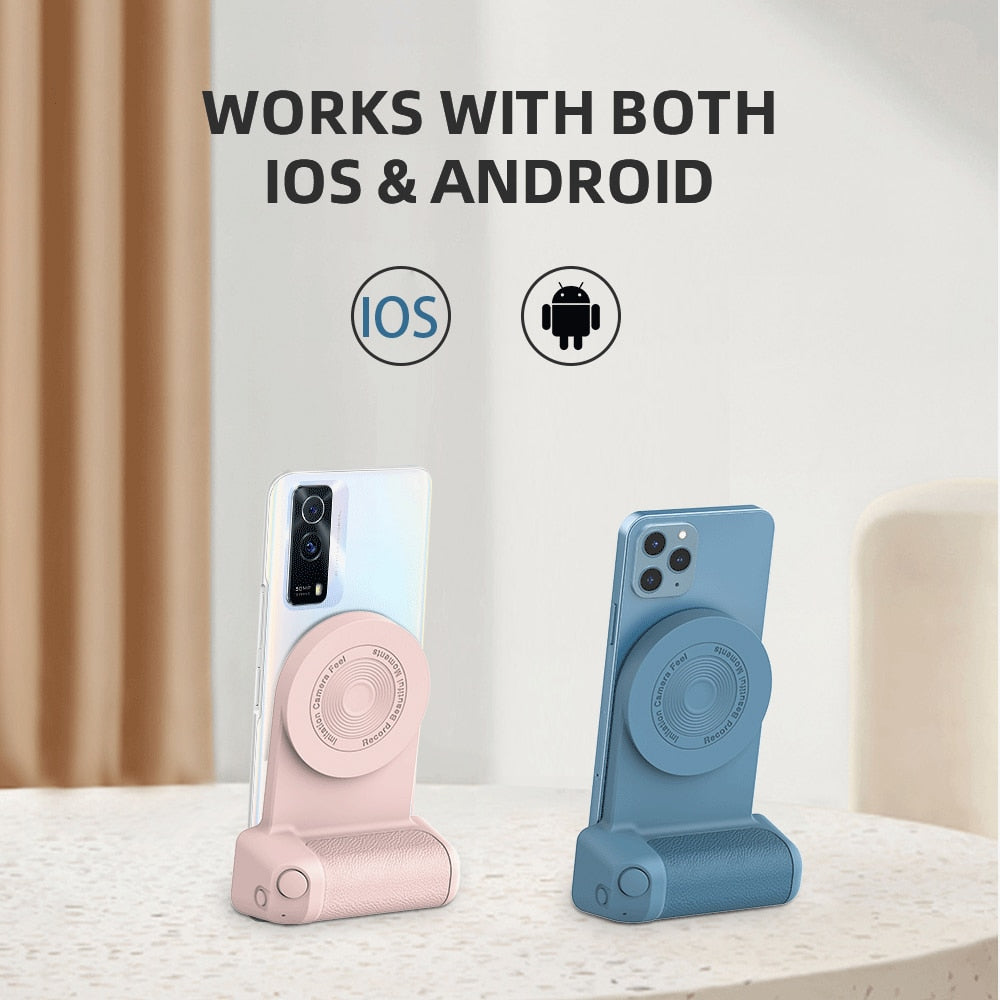 Magnetic Camera Handle Bluetooth Anti-shake Selfie Wireless 