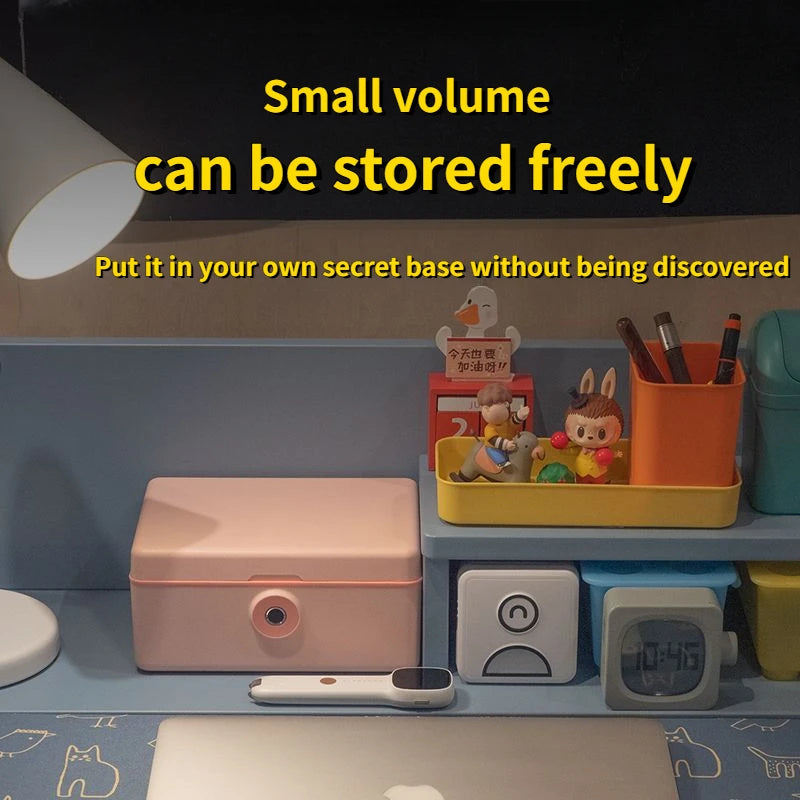 Biometric Fingerprint Safe Box Mini Safe Money Cash Jewelry Security Storage Box 