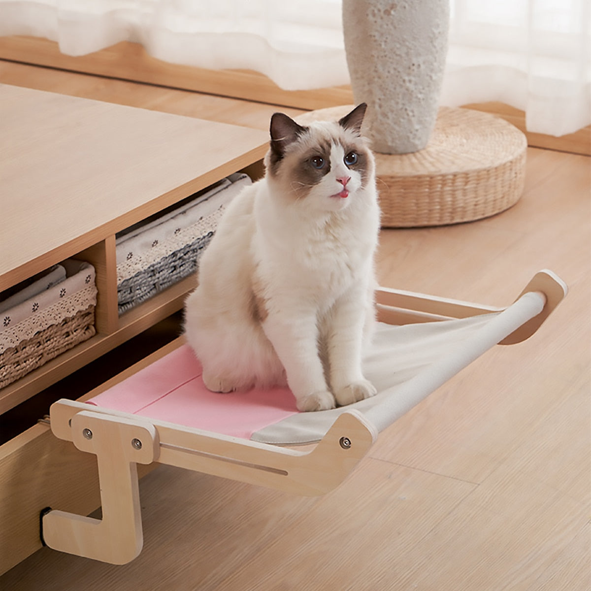 Adjustable Hanging Cat Hammock for Window Bed