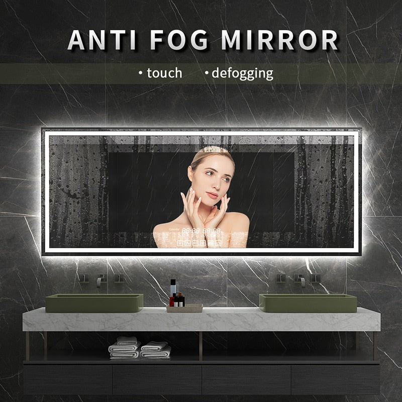 Bluetooth Fogless Bathroom Mirror Backlight Touch Control