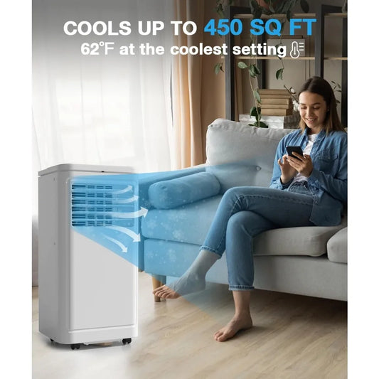 Portable10000 BTU Portable 2 Speed AC with Dehumidifier