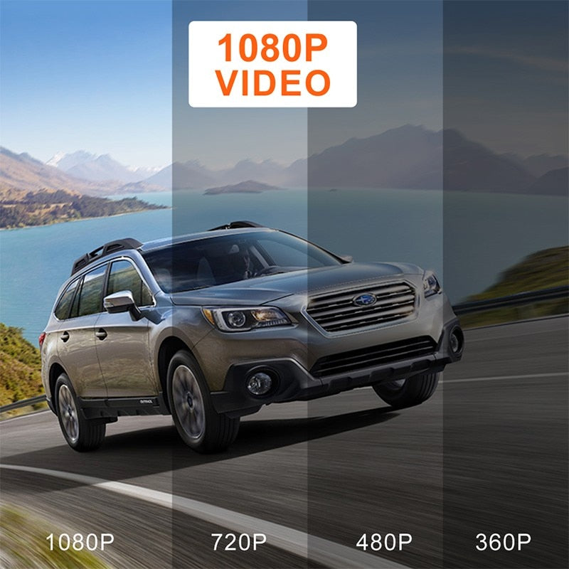DVR Rearview Mirror Dual Lens Night Dash Cam