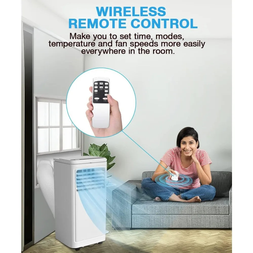 Portable10000 BTU Portable 2 Speed AC with Dehumidifier