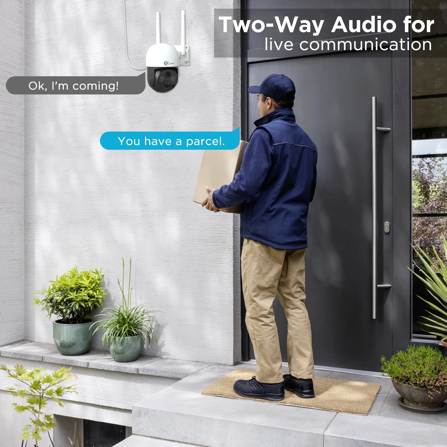 XVIM 4MP Solar Camera Outdoor Wireless Security Protection Wifi Surveillance Camera NightVision Motion Detection Security Camera