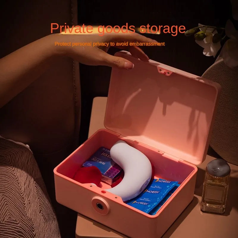 Biometric Fingerprint Safe Box Mini Safe Money Cash Jewelry Security Storage Box 