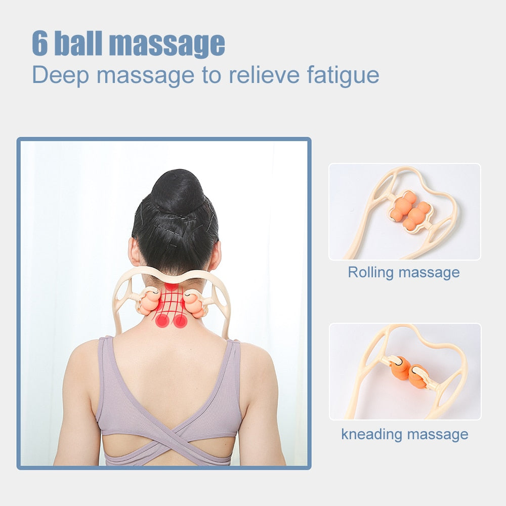Roller Pressure Point Neck Massage Cervical Spine Therapy