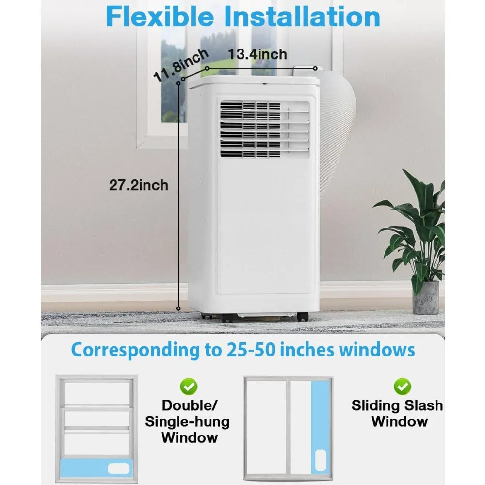 Portable10000 BTU Portable 2 Speed AC with Dehumidifier