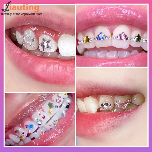 DIY Dental Crystal Diamond Ornament Teeth Jewelry