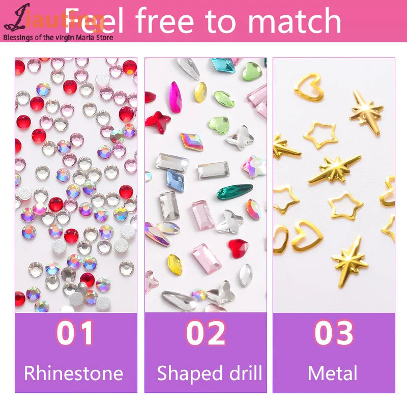 DIY Dental Crystal Diamond Ornament Teeth Jewelry