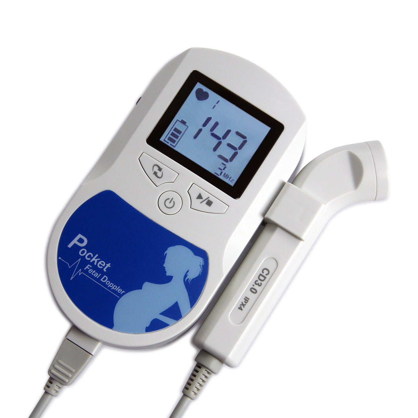 LCD Fetal Doppler Baby Heart Beat Monitor