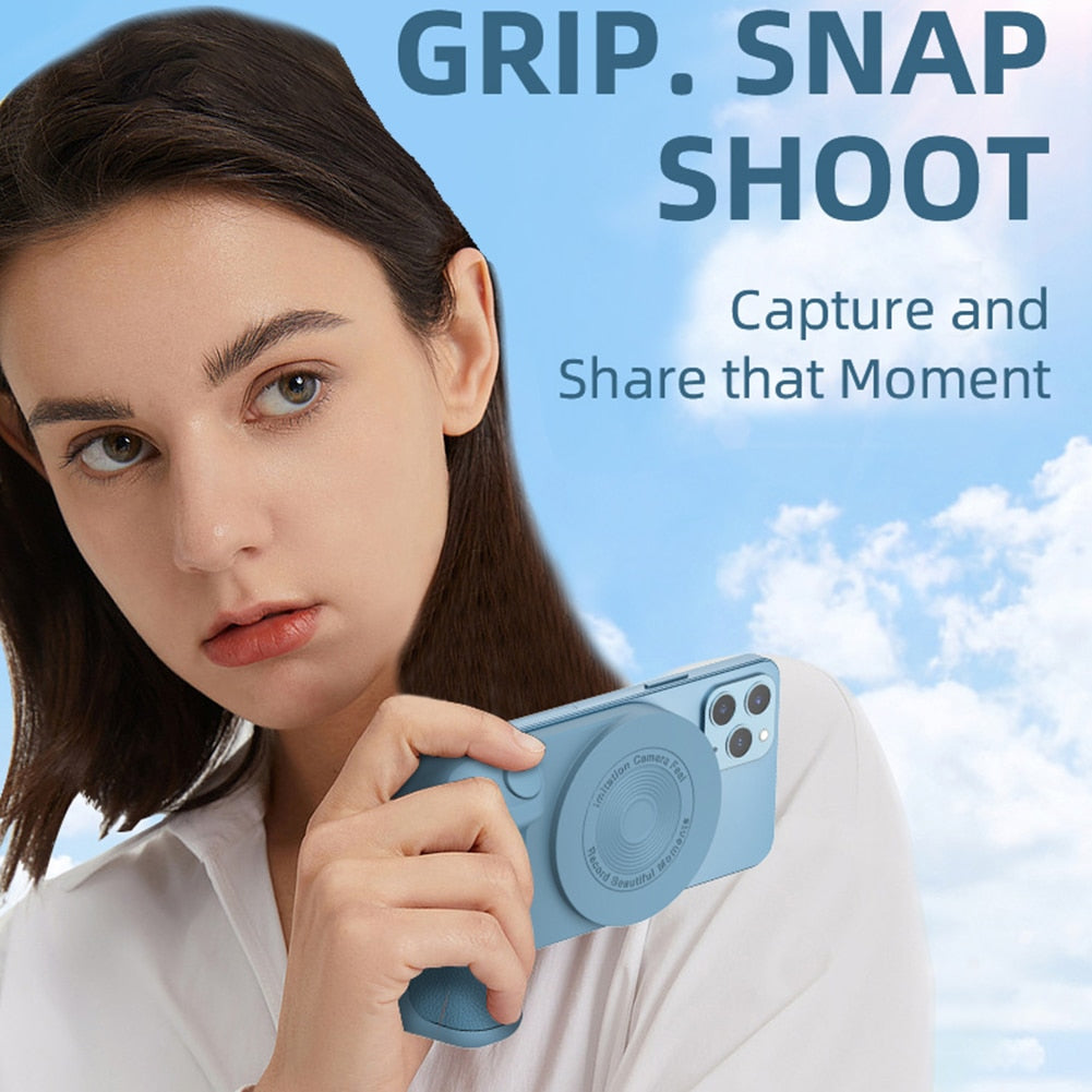 Magnetic Camera Handle Bluetooth Anti-shake Selfie Wireless 