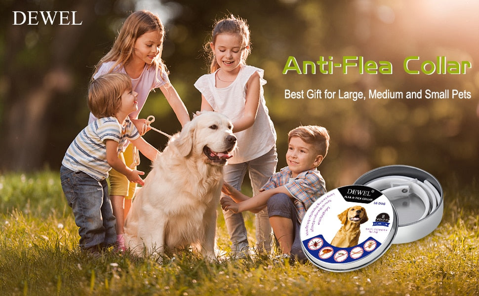 Outdoor Adjustable Anti Flea Mosquitoes Ticks Pet Collar