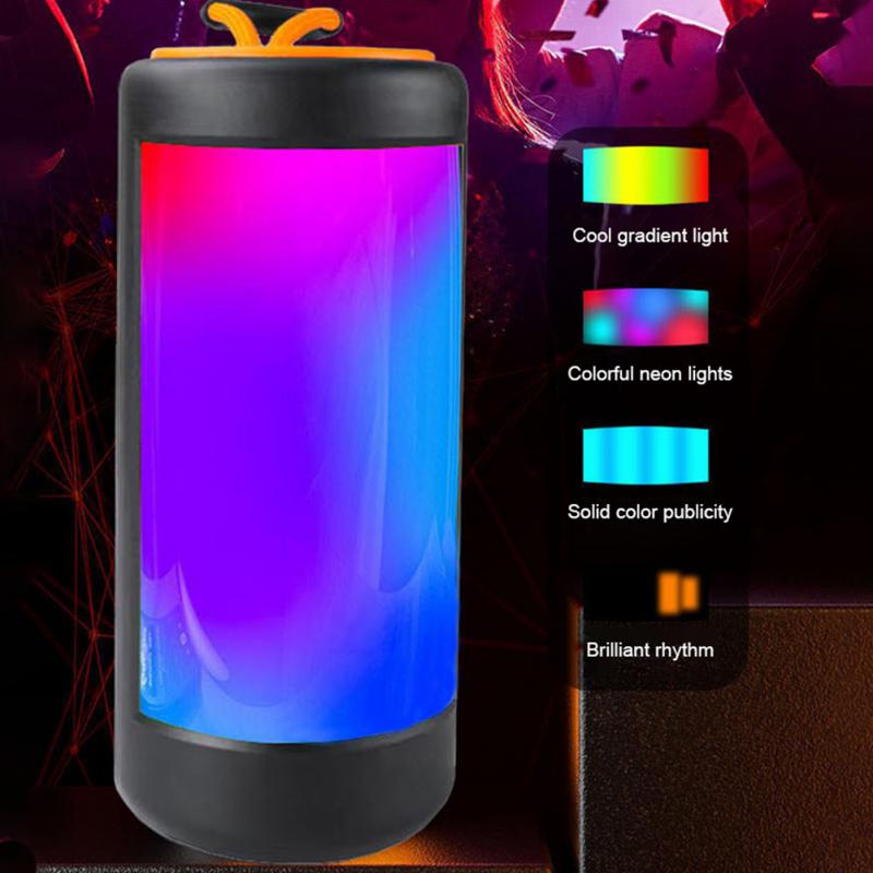 New Bluetooth Speaker HIFI Stereo Sound High Volume Subwoofer Creative Led Colorful Lights Outdoor