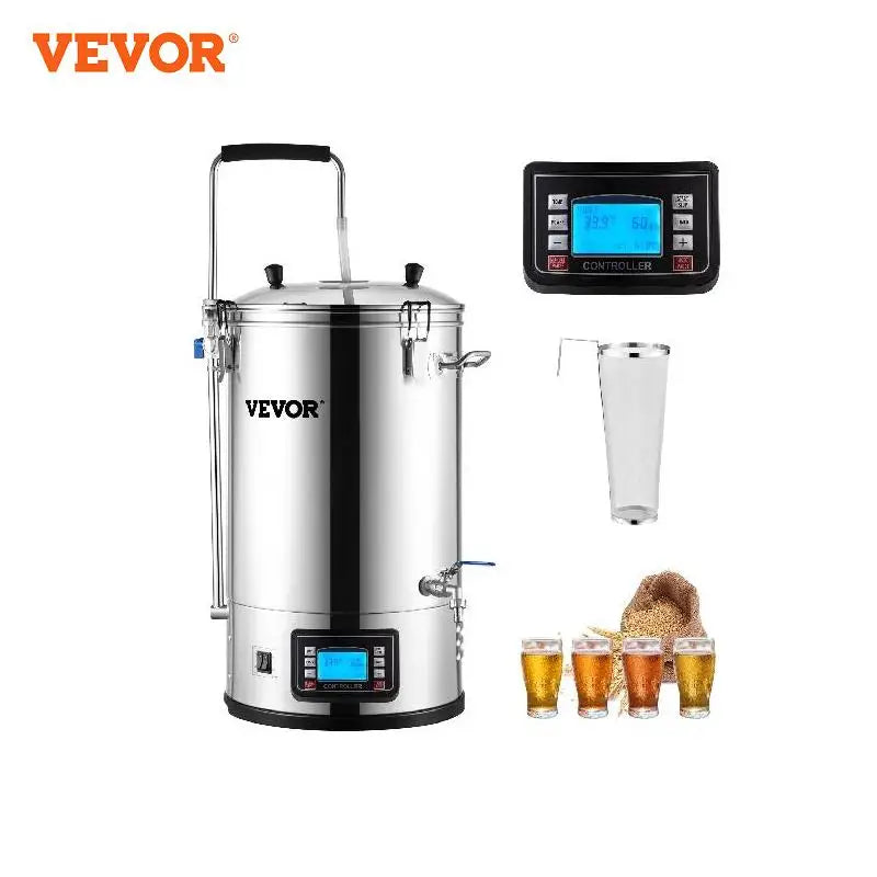  Stainless Steel All-in-One Home Beer Brewer Electric Brewing System with Pump Brewing Beer Equipment Kit