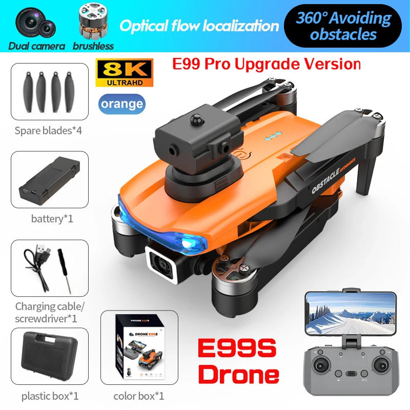 Pro Brushless 4K HD Aerial Obstacle Avoidance Photography Drone