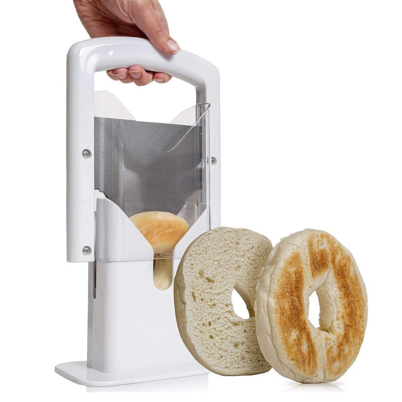 Stainless Steel BagelBread Muffin Cutter Slicer