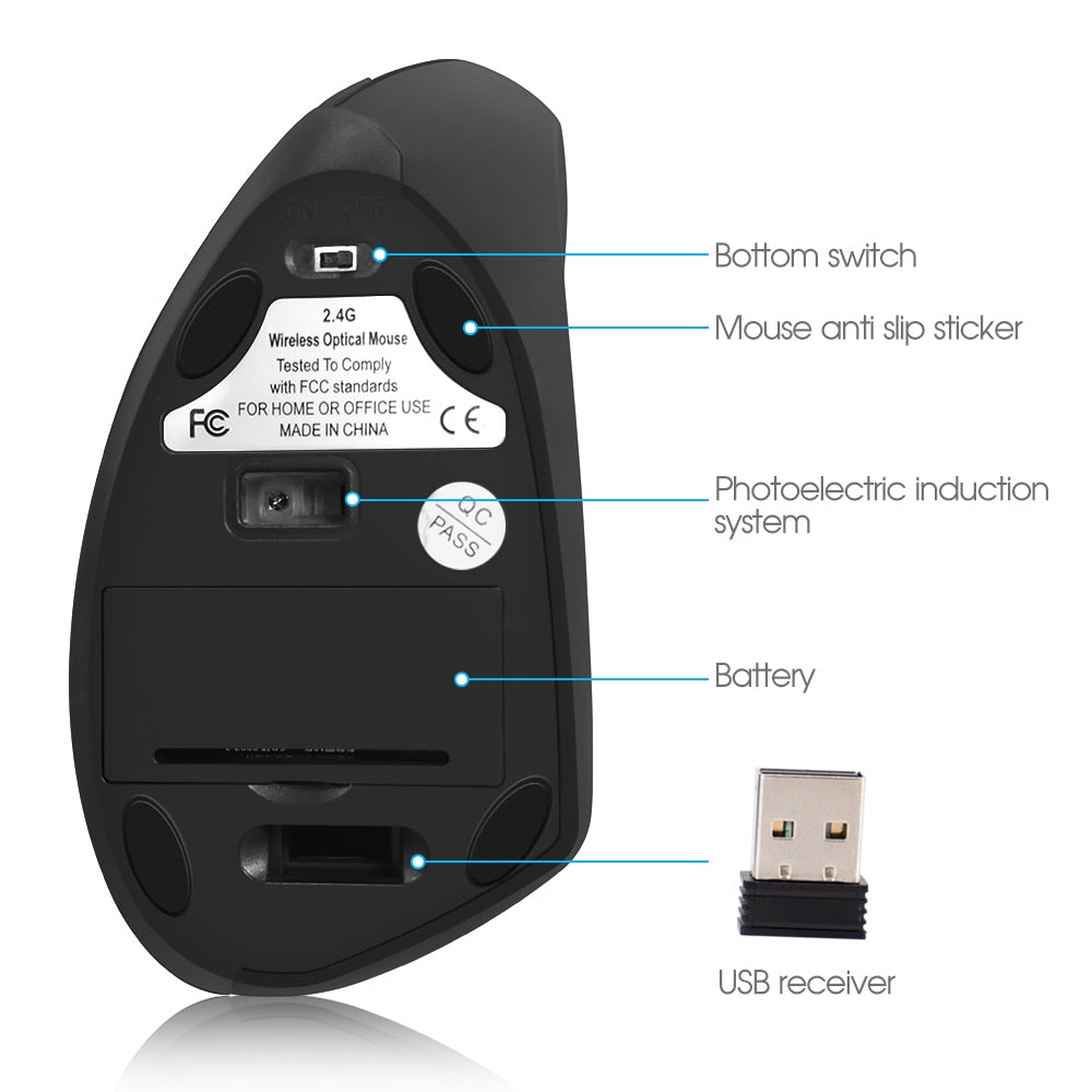 Wireless Computer/ Gaming Mouse Ergo-friendly