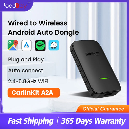 CarlinKit A2A Android Auto Wireless Adapter Dongle Android Ai Box Waze