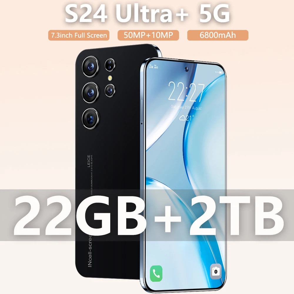 Smart Android Phone Original 7.3 inch 22G+2T 50MP+108MP