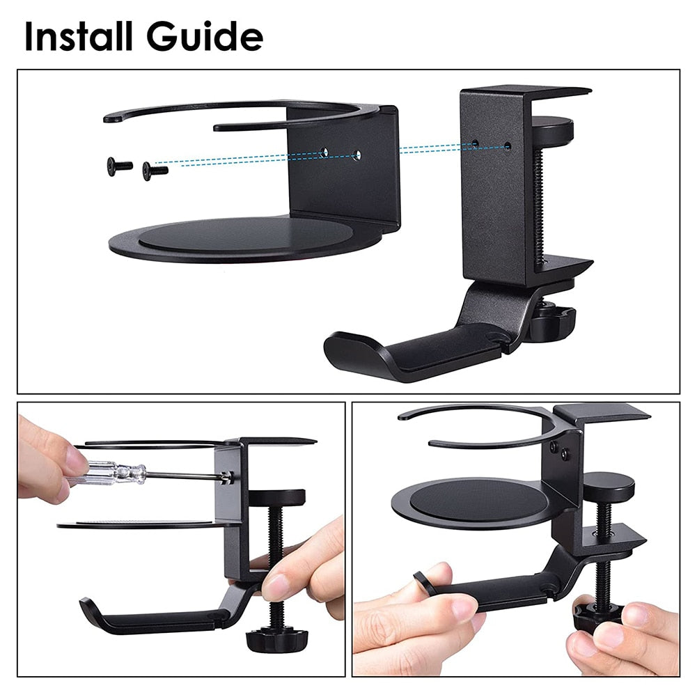 Under Desk Mount Cup Gaming Headphone Hanger